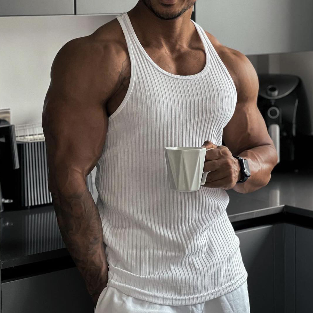 Sleeveless Undershirt - 2024 Summer new men V-neck Vest