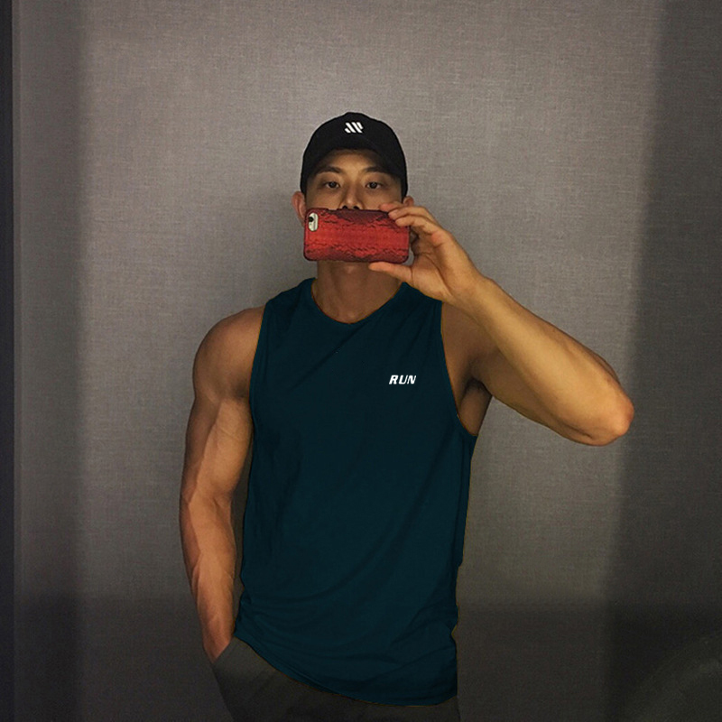 Sleeveless Undershirt - Men's Tank Top Fashion Gym T-shirt