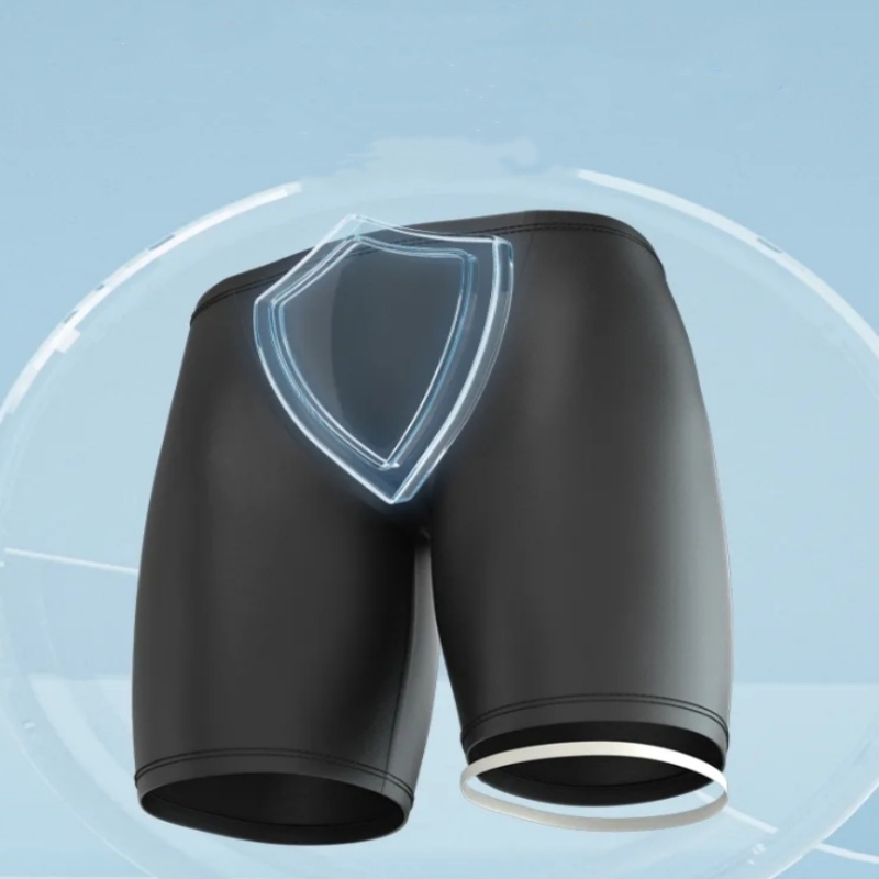 Men Boxers Shorts Silicone PU  - Pouch Boxer Pouch recensione e prezzo