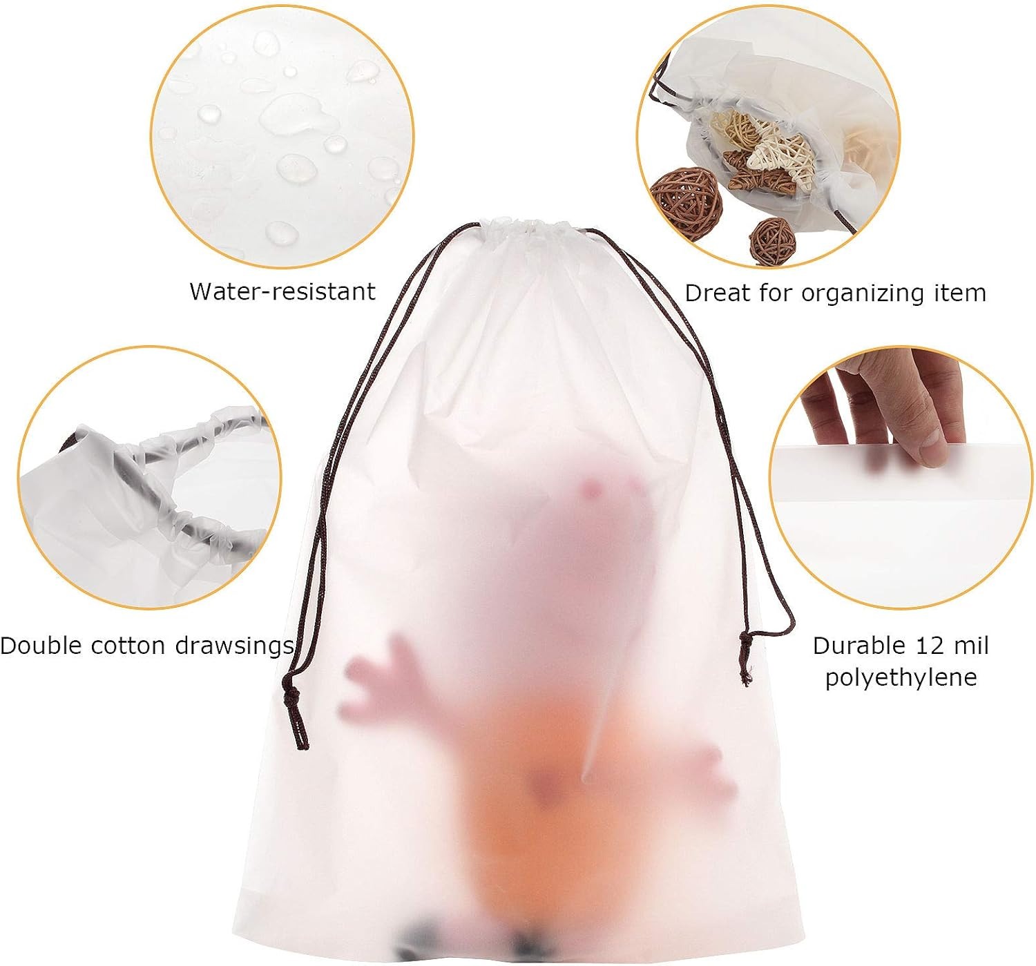 10 Pcs Shoe Bags For Travel Wa - Multi Pack Underwear recensione e prezzo