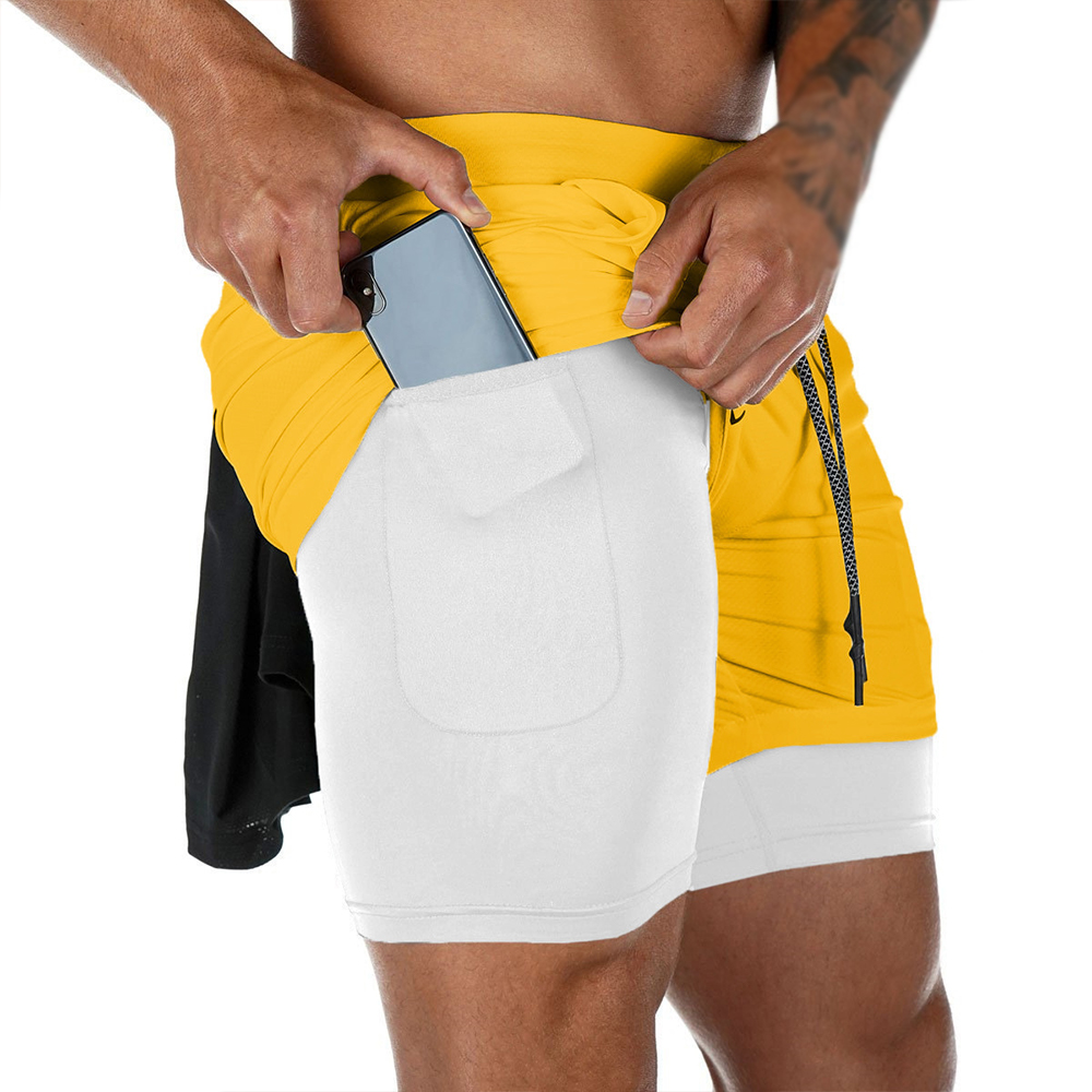 Men's Summer double-deck Quick - Compression Shorts Athletes recensione e prezzo