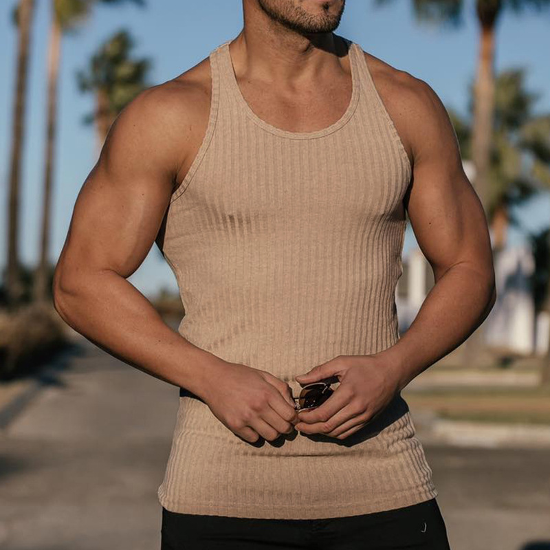 2024 Summer new men V-neck Ves - Sleeveless Undershirt recensione e prezzo