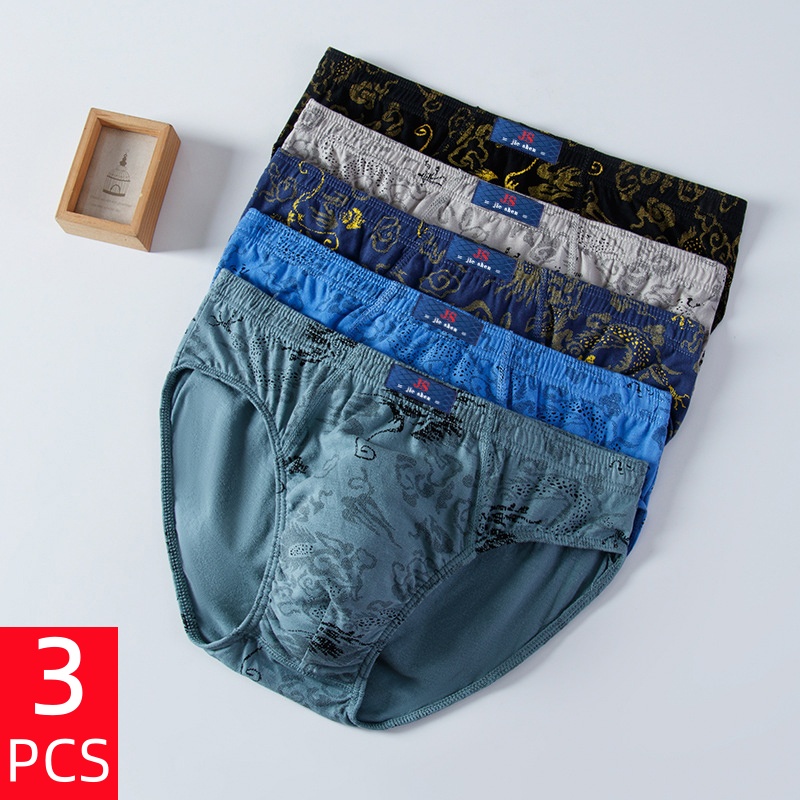 3 Pcs/Lot Men's Plus Size Pure - Multi Pack Underwear recensione e prezzo