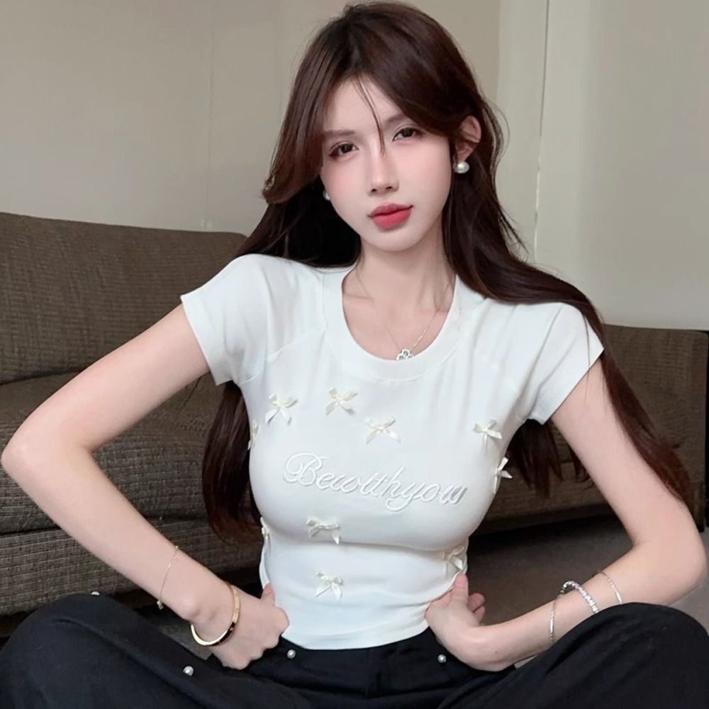 Elegant Slimming Bowknot T Shi - Tank Top Ribbed recensione e prezzo