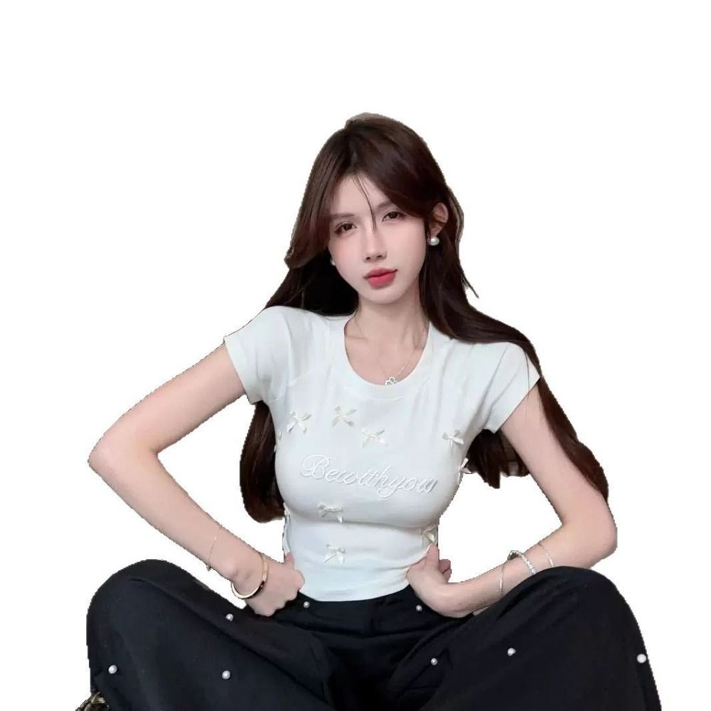 Elegant Slimming Bowknot T Shi - Tank Top Ribbed recensione e prezzo