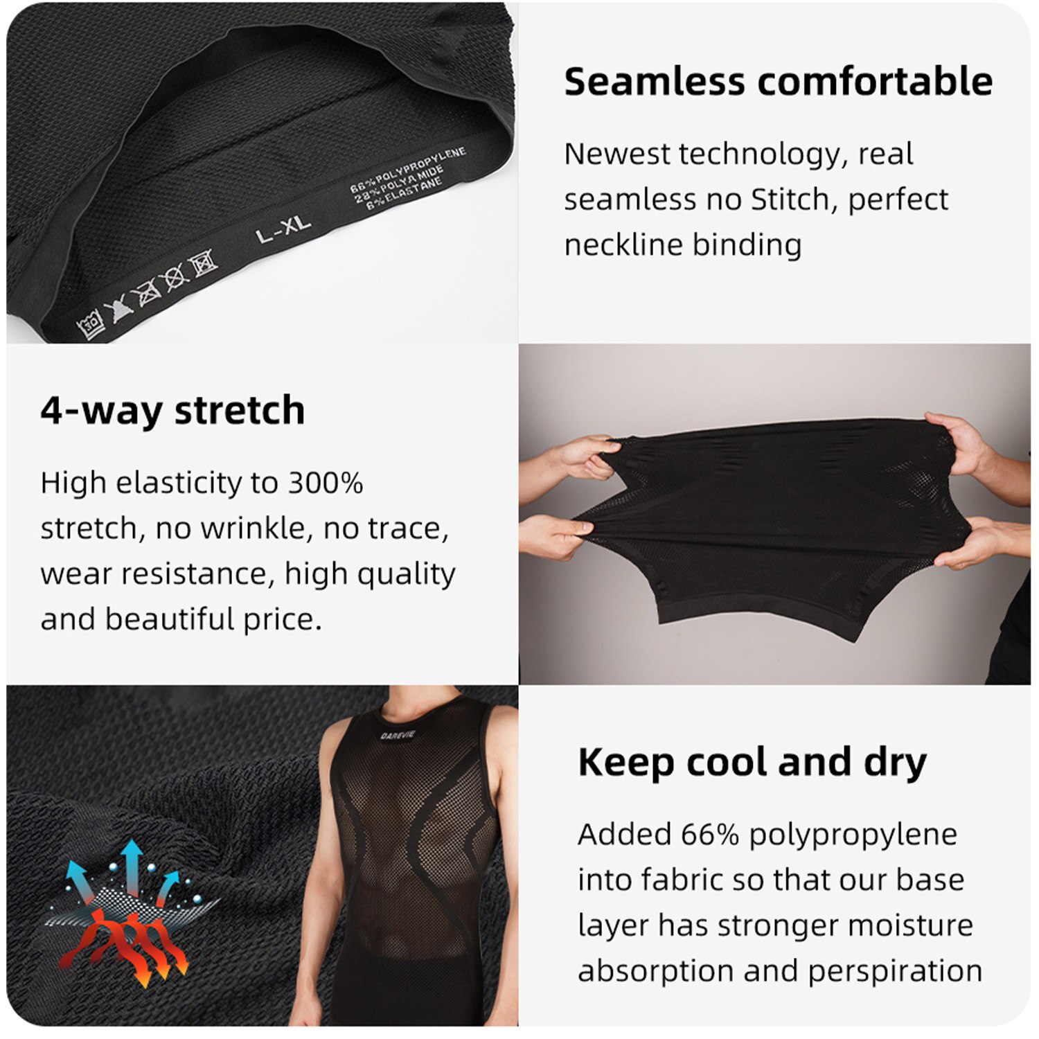 DAREVIE Cycling First Layer Ma - Sleeveless Undershirt recensione e prezzo