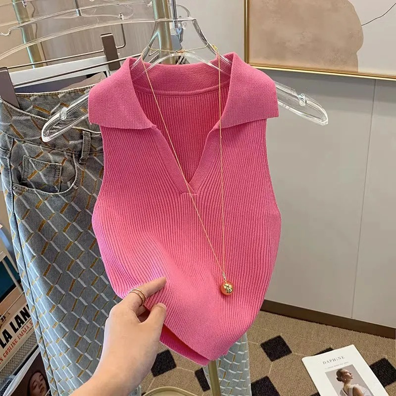 Women's Rose Ribbed Knit Tank  - Tank Top Ribbed recensione e prezzo