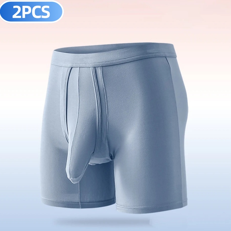 2PCS Mens Long Legs Underwear  - Long Leg Trunk Men recensione e prezzo