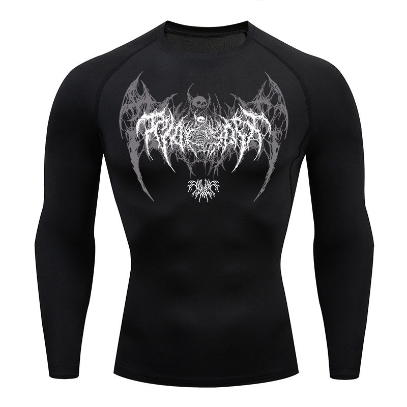 Skull Wings Print Long Sleeve  - Base Layer Top recensione e prezzo