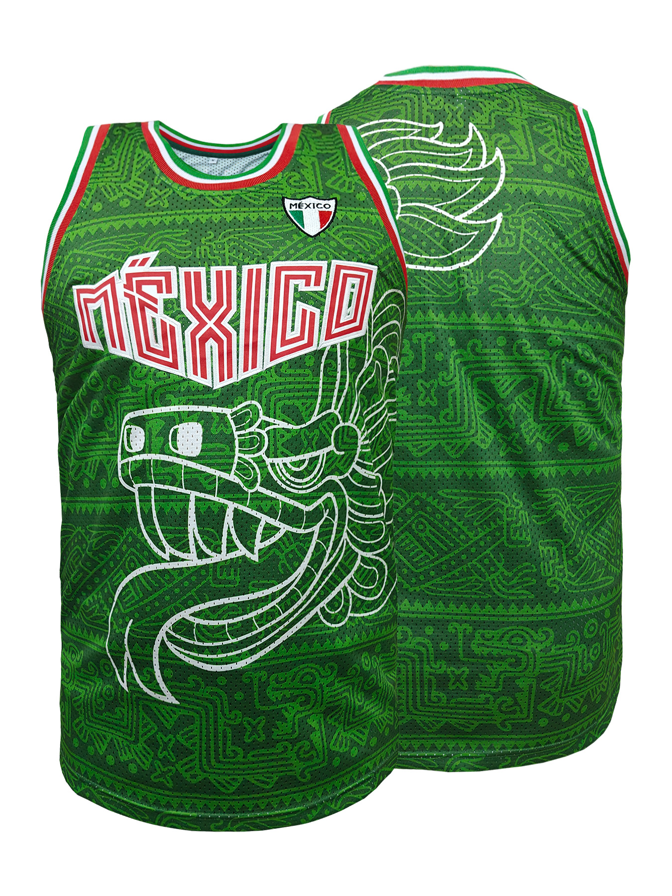 Mexico Embroidered Basketball  - Sleeveless Undershirt recensione e prezzo