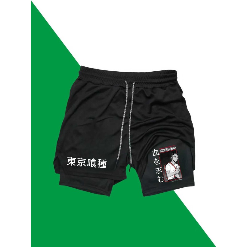 Tokyo Ghoul Print 2in1 Running - Compression Shorts Athletes recensione e prezzo