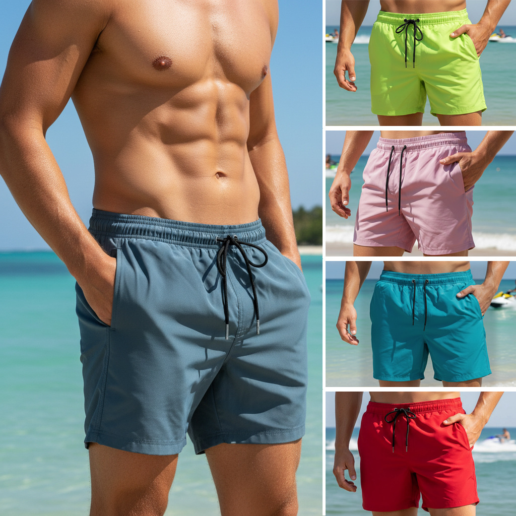 Summer Mens Plain Swim Shorts  - Trunk Breathable Men recensione e prezzo