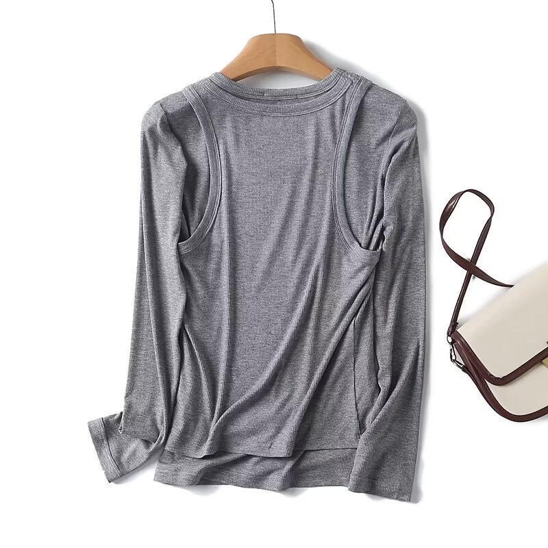 Dave&Di Long Sleeve Tshirts Wo - Tank Top Ribbed recensione e prezzo