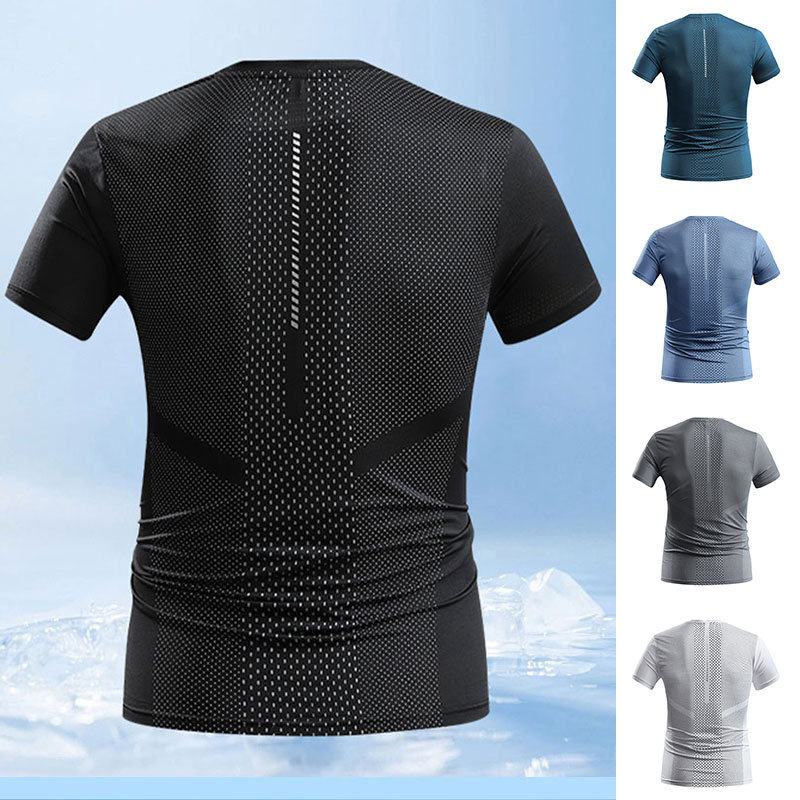 Men Summer Sports T-shirt Quic - T Shirt Tight Fit recensione e prezzo