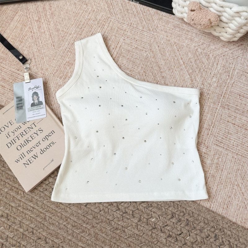 Women's Asymmetric One Shoulde - Tank Top Ribbed recensione e prezzo