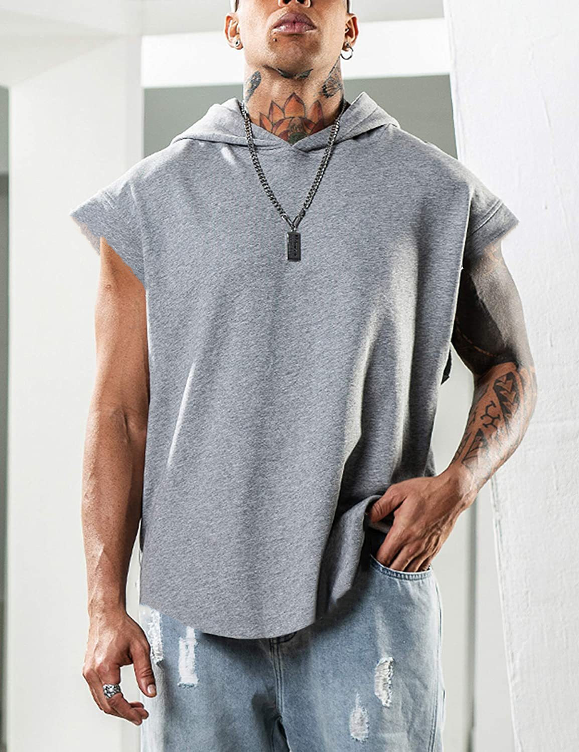 Summer Men's Mesh Gym Vest Qui - Sleeveless Undershirt recensione e prezzo